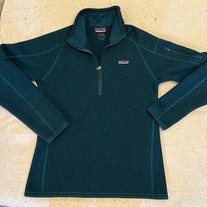 Patagonia Teal Quarter-Zip Pullover